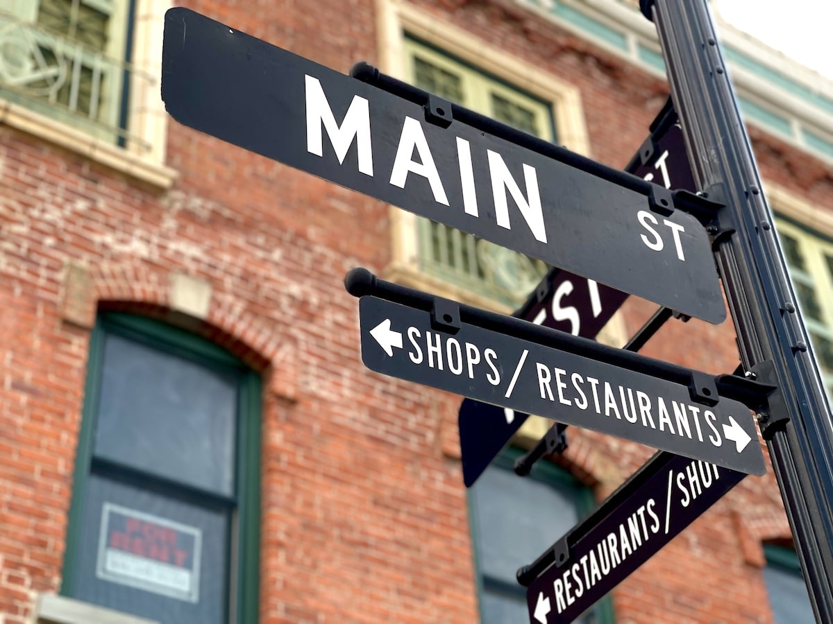 main street sign
