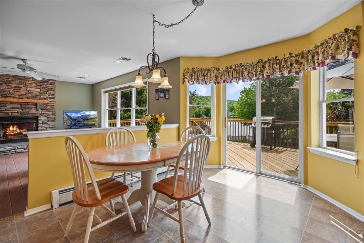 125 Creamery Pond Road, Chester NY Kitchen and Family Room
