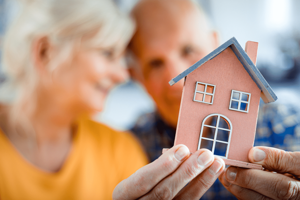 a couple aging in place in their home